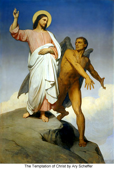 The Temptation of Christ by Ary Scheffer