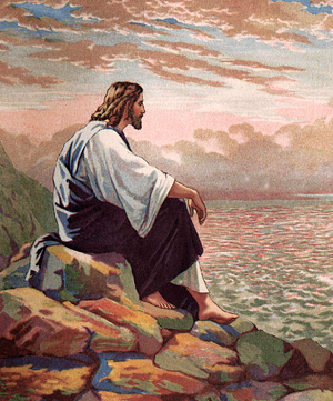 Jesus Meditating by the Sea of Galilee