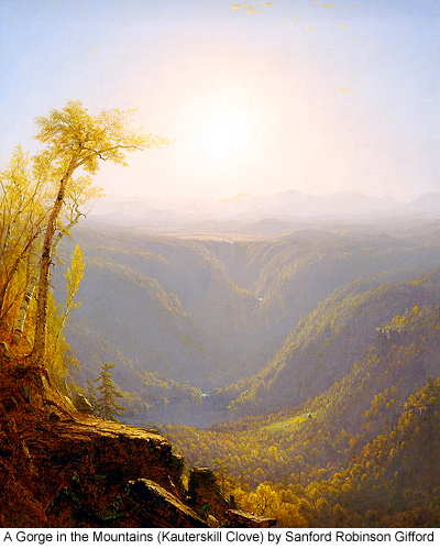 A Gorge in the Mountains (Kauterskill Clove) by Sanford Robinson Gifford