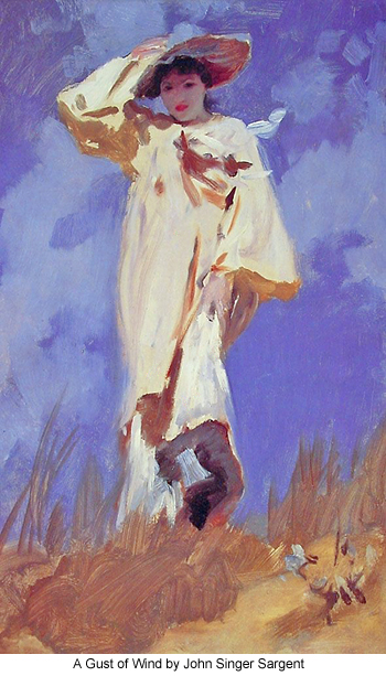 A Gust of Wind by John Singer Sargent